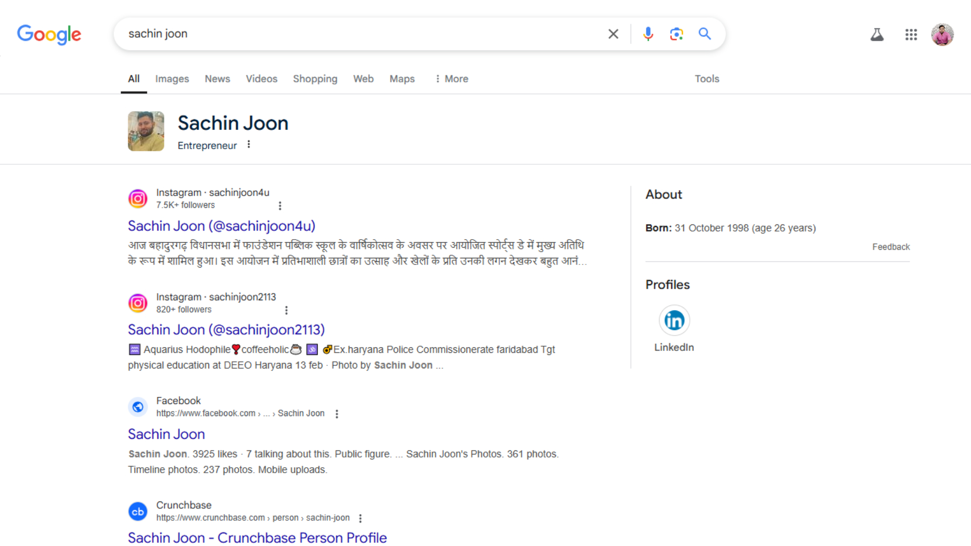 sachin-joon-knowledge-panel